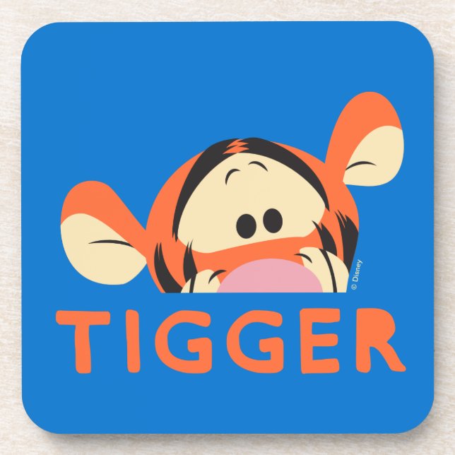 Winnie the Pooh | Peek-a-Boo Tigger Beverage Coaster (Front)
