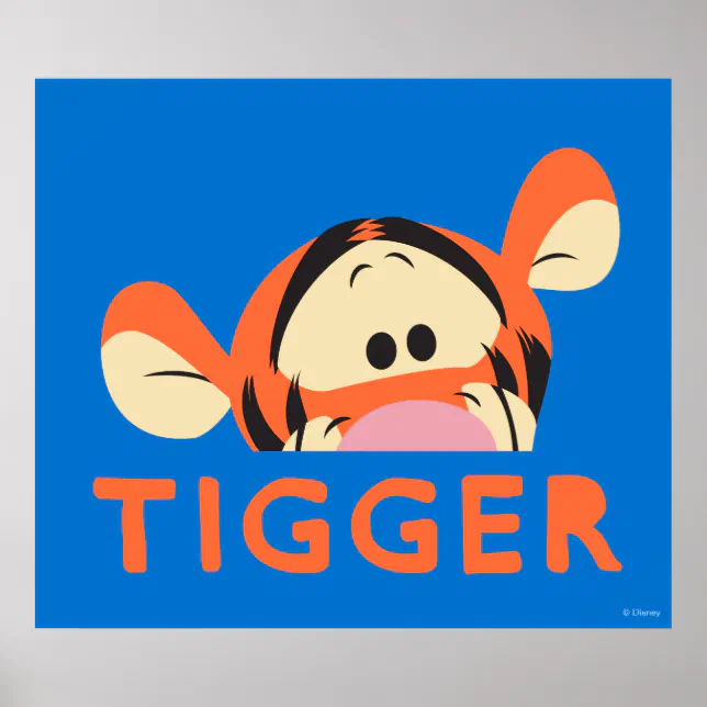 Winnie the Pooh | Peek-a-Boo Tigger Poster | Zazzle