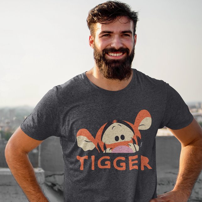 Winnie the Pooh | Peek-a-Boo Tigger T-Shirt (Person wearing shirt)