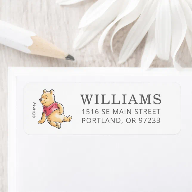 Winnie the Pooh Picnic Baby Shower Label Zazzle