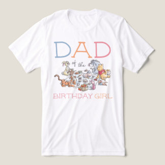 Winnie the Pooh Picnic - Dad of the Birthaday Girl Tri-Blend Shirt