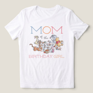 Winnie the Pooh Picnic - Mom of the Birthaday Girl Tri-Blend Shirt