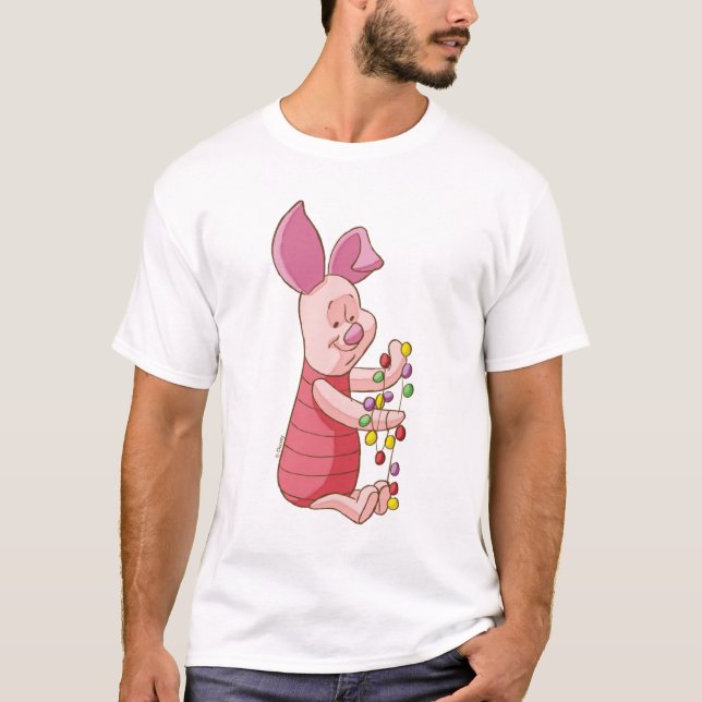 Winnie the Pooh | Piglet Christmas Lights T-Shirt (Front)