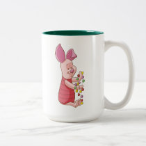 Winnie the Pooh | Piglet Christmas Lights Two-Tone Coffee Mug