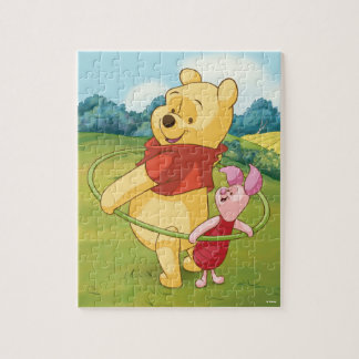 Winnie the Pooh & Piglet Hula Hoop Jigsaw Puzzle