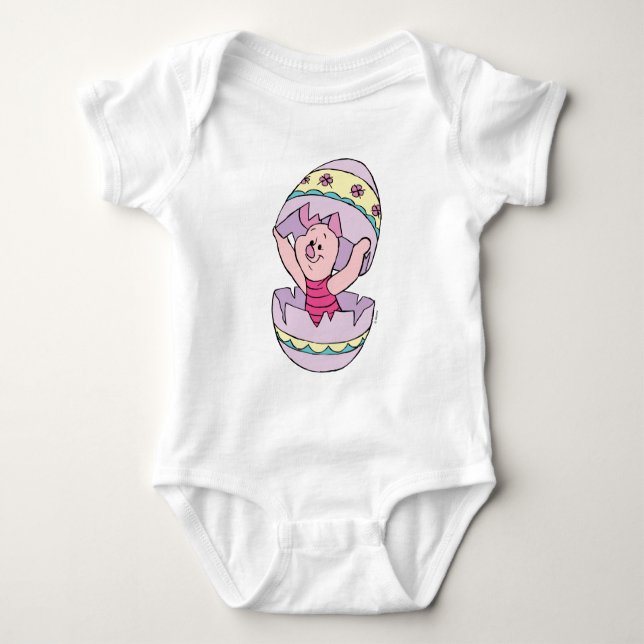 Winnie the Pooh | Piglet in Easter Egg Baby Bodysuit (Front)