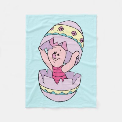 Winnie the Pooh | Piglet in Easter Egg Fleece Blanket