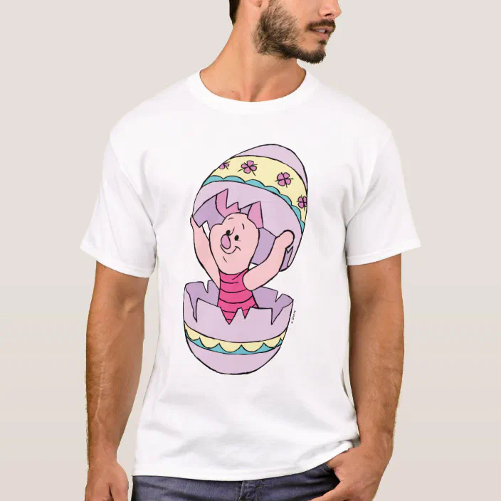 Disney Winnie the Pooh Bear Piglet Easter Eggs Best Friends Unisex Tee T-Shirt