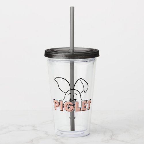 Winnie the Pooh  Piglet Peek_A_Boo Acrylic Tumbler