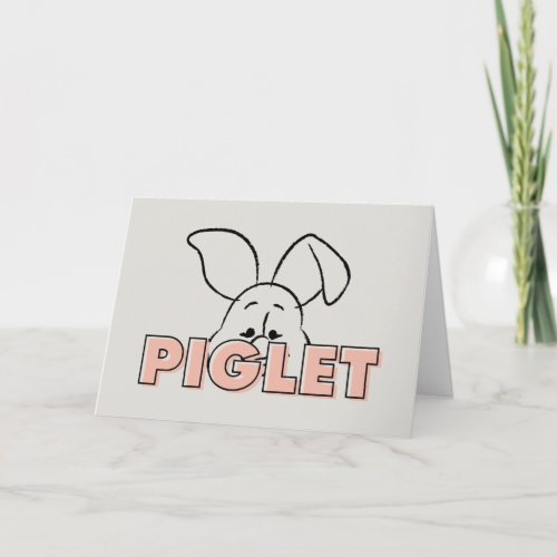 Winnie the Pooh  Piglet Peek_A_Boo Card