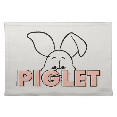 Winnie the Pooh  Piglet Peek_A_Boo Cloth Placemat