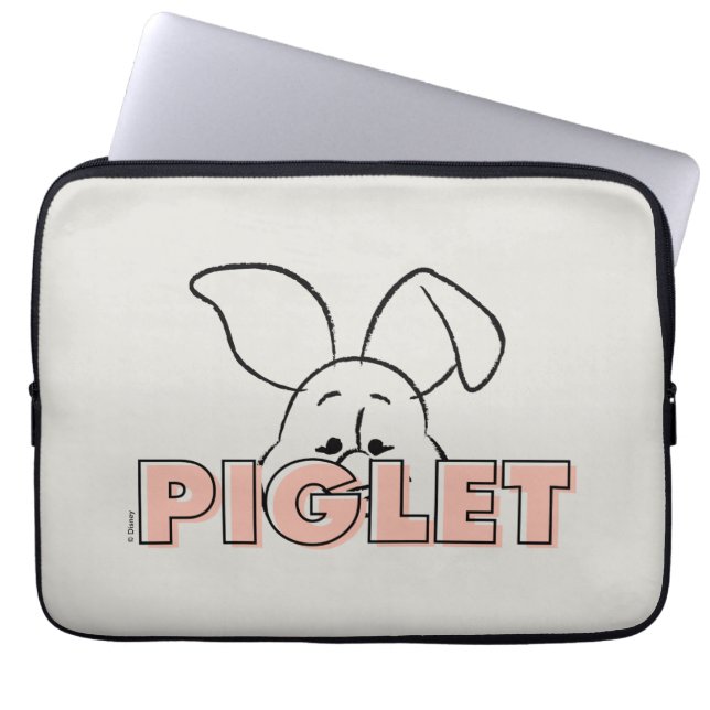Winnie the Pooh | Piglet Peek-A-Boo Laptop Sleeve (Front)