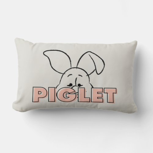 Winnie the Pooh  Piglet Peek_A_Boo Lumbar Pillow