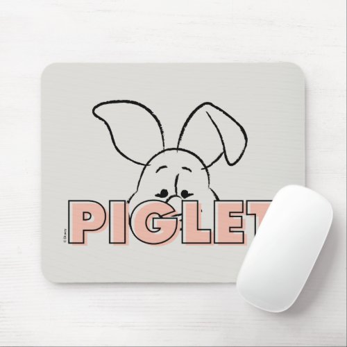 Winnie the Pooh  Piglet Peek_A_Boo Mouse Pad
