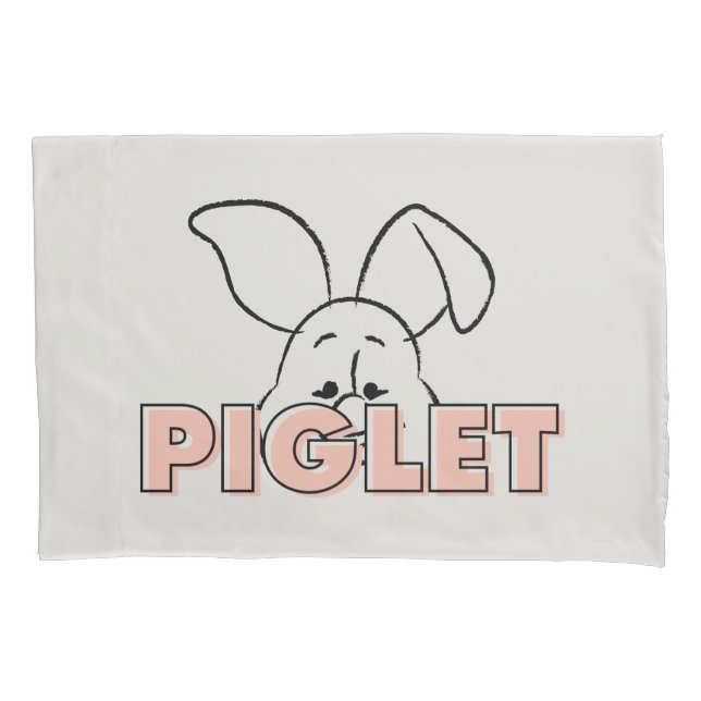 Winnie the Pooh | Piglet Peek-A-Boo Pillow Case (Front)