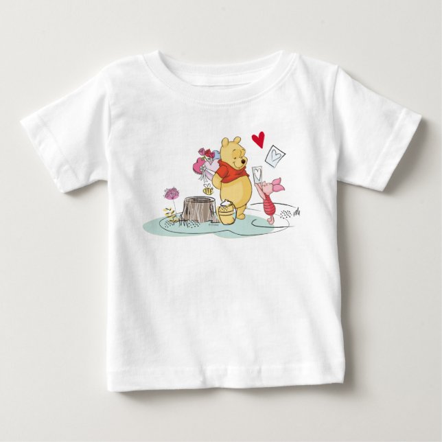 Winnie the Pooh & Piglet | Sweet Like Honey Baby T-Shirt (Front)