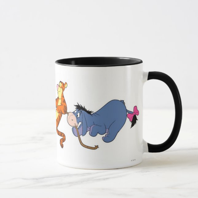 Winnie the Pooh Piglet Tigger Eeyore pot of honey Mug (Right)