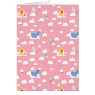Winnie the Pooh   Pink Flying Kite Days Pattern Cards