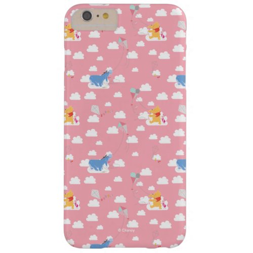 Winnie the Pooh  Pink Flying Kite Days Pattern Barely There iPhone 6 Plus Case