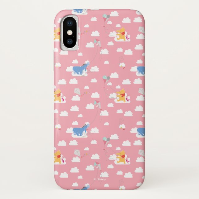 Winnie the Pooh | Pink Flying Kite Days Pattern Case-Mate iPhone Case (Back)