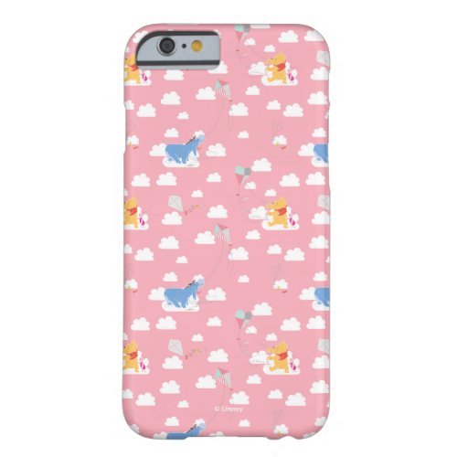 Winnie the Pooh  Pink Flying Kite Days Pattern Barely There iPhone 6 Case