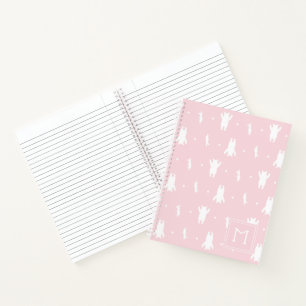 Winnie the Pooh   Pink Pastel Polka Dot Pattern Notebook