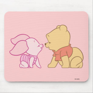 Winnie The Pooh Pooh and Piglet crawling Mouse Pad