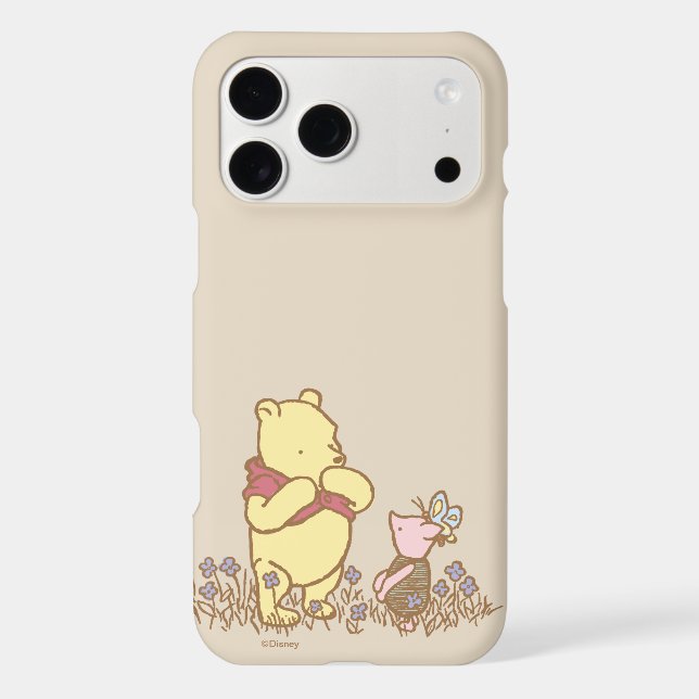 Winnie the Pooh | Pooh and Piglet in Field Classic Case-Mate iPhone Case (Back)