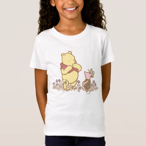 Winnie the Pooh  Pooh and Piglet in Field Classic T_Shirt