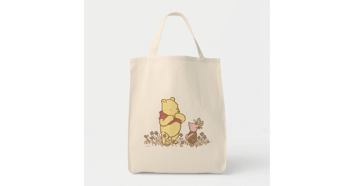 Circulo Parpadeo golpear Winnie the Pooh | Pooh and Piglet in Field Classic Tote Bag | Zazzle