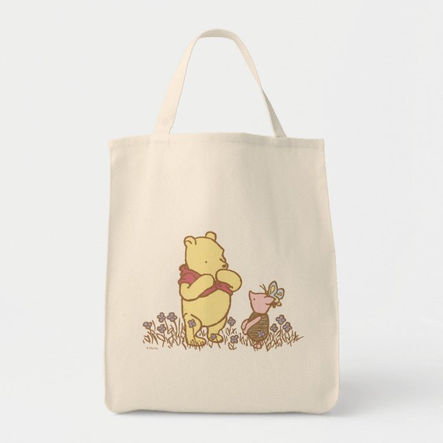 Winnie the Pooh | Pooh and Piglet in Field Classic Tote Bag (Front)
