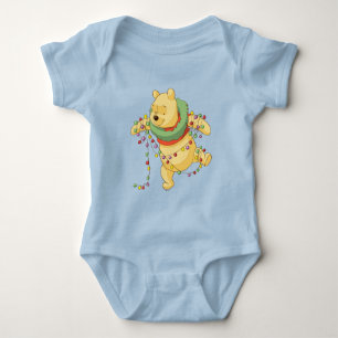 Winnie the Pooh   Pooh Christmas Lights Baby Bodysuit