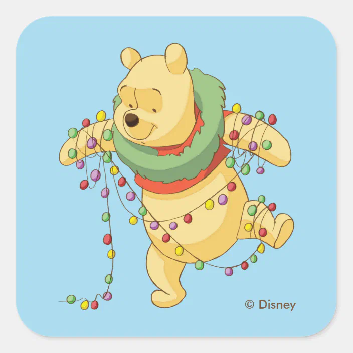X 6 In One 1 10 In Sheet ~Winnie the Pooh~ Christmas Window Clings. 
