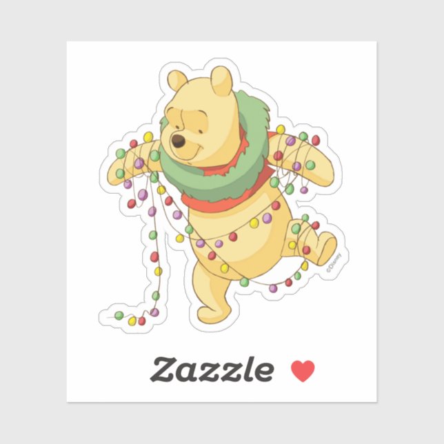 Winnie the Pooh | Pooh Christmas Lights Sticker (Sheet)