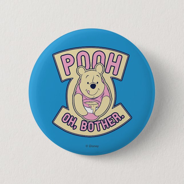 Winnie The Pooh | Pooh Oh Bother Pinback Button (Front)