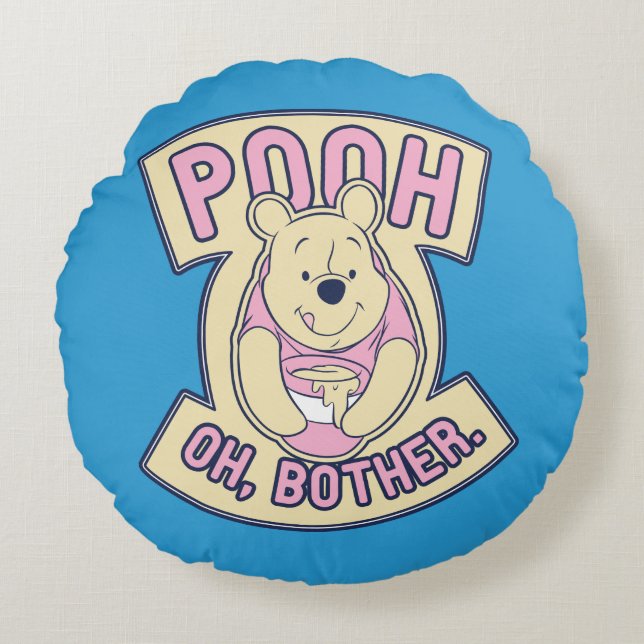 Winnie The Pooh | Pooh Oh Bother Round Pillow (Front)