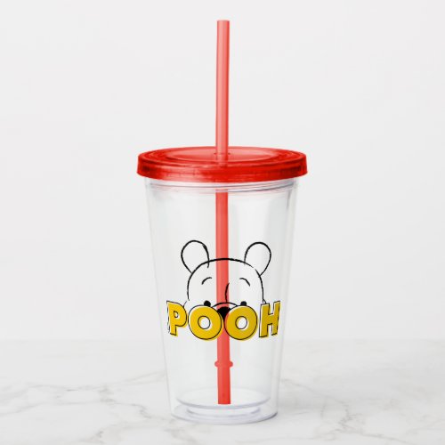 Winnie the Pooh  Pooh Peek_A_Boo Acrylic Tumbler