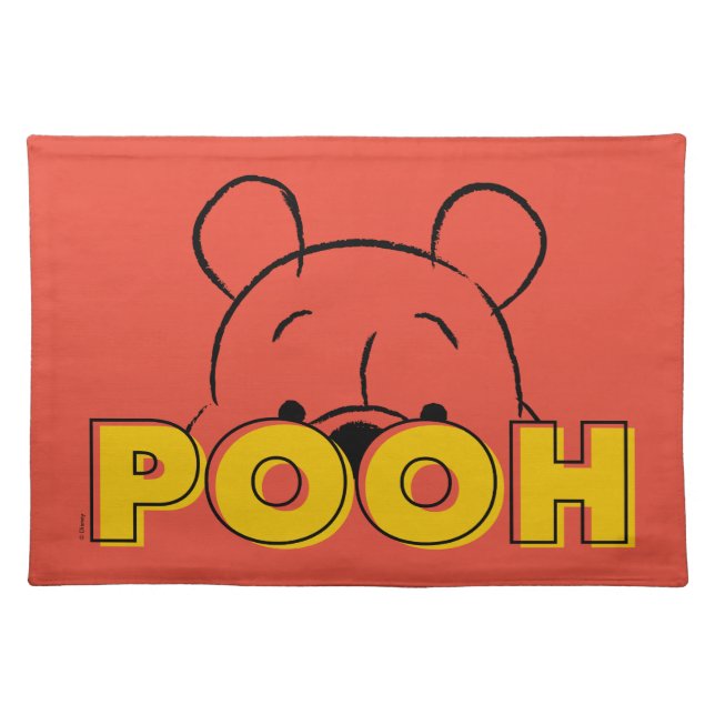 Winnie the Pooh | Pooh Peek-A-Boo Cloth Placemat (Front)
