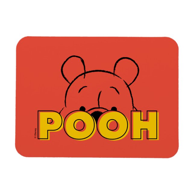 Winnie the Pooh | Pooh Peek-A-Boo Magnet (Horizontal)