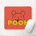 Winnie the Pooh | Pooh Peek-A-Boo Mouse Pad<br><div class="desc">Peek-A-Boo from Winnie the Pooh! This cute graphic features Winnie the Pooh peeking over his name.</div>