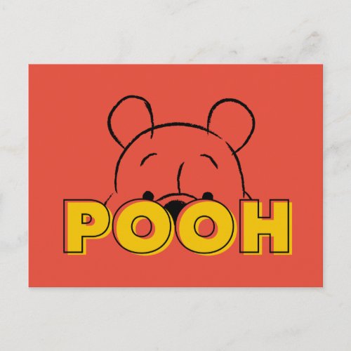 Winnie the Pooh  Pooh Peek_A_Boo Postcard