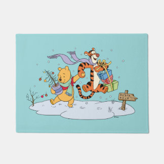 Winnie the Pooh | Pooh & Tigger Christmas Gifts Doormat