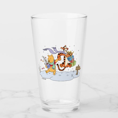 Winnie the Pooh  Pooh  Tigger Christmas Gifts Glass