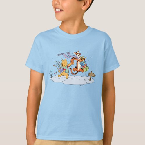 Winnie the Pooh  Pooh  Tigger Christmas Gifts T_Shirt