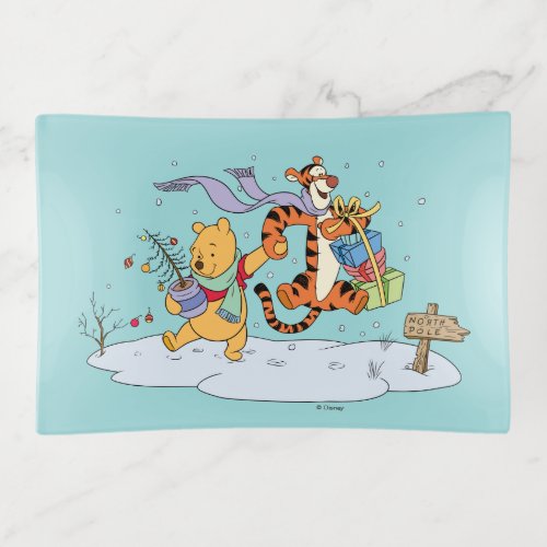 Winnie the Pooh  Pooh  Tigger Christmas Gifts Trinket Tray