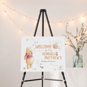 Winnie the Pooh Pumpkin Baby Shower - Welcome Foam Board