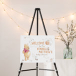 Winnie the Pooh | Pumpkin Baby Shower - Welcome  Foam Board<br><div class="desc">Welcome your guests with this sweet Winnie the Pooh Baby Shower Welcome sign. Personalize by adding your names!</div>