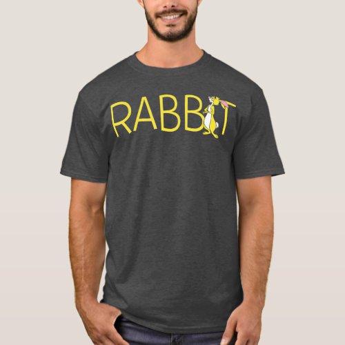 Winnie the Pooh Rabbit Classic Lettering  T_Shirt