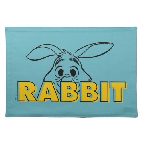 Winnie the Pooh  Rabbit Peek_A_Boo Cloth Placemat