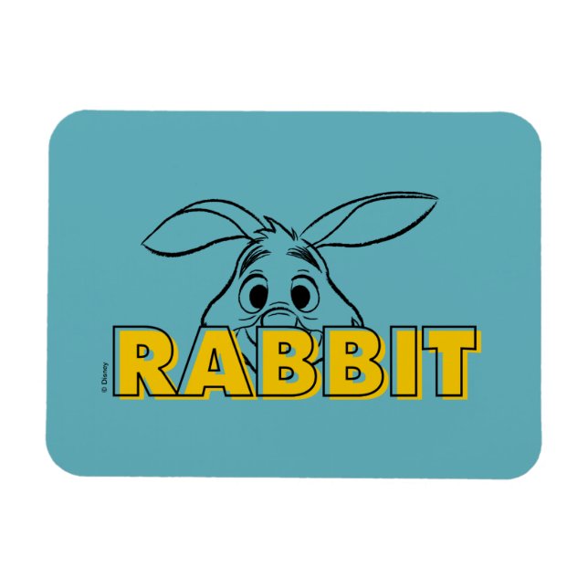 Winnie the Pooh | Rabbit Peek-A-Boo Magnet (Horizontal)